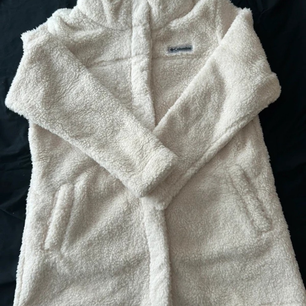 Columbia Women's Off-White Fleece Utility Jacket